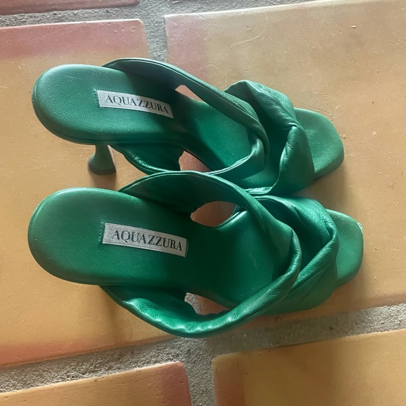 Gorgeous green aquazzura heels in the softest leather - Picture 3 of 11